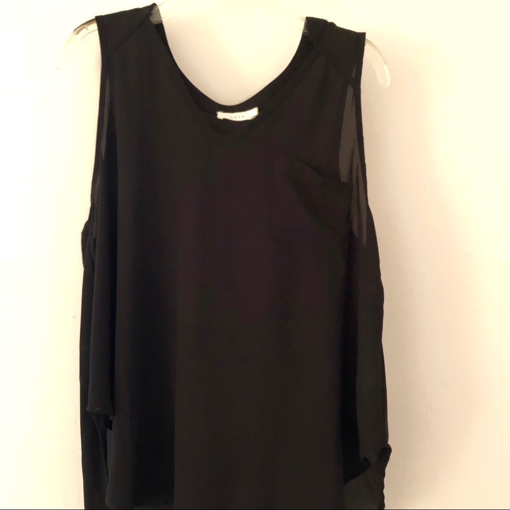 Dressy black tank top